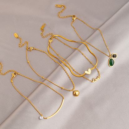 Браслеты из нержавеющей стали, реальный 18 k позолоченный