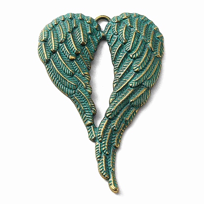 Tibetan Style Alloy Big Pendants, Wing