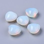 Perles synthétiques opalite, pas de trous / non percés, cœur