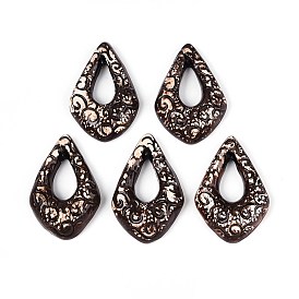 Ручной работы фарфора большие кулоны, слеза, фантазии античного стекла фарфора