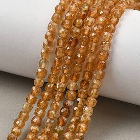 Натуральный желтый турмалин, граненые, кубические