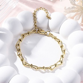 304 браслеты-цепочки из нержавеющей стали с бантом для мужчин и женщин