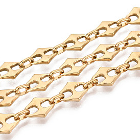 304 цепные цепи из ромбовидной стали из нержавеющей стали, пайки, с катушкой