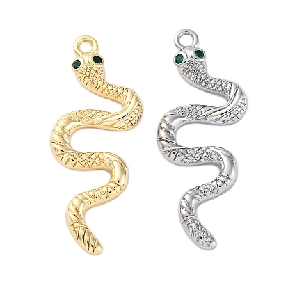 Латунные микро проложить кубического циркония подвески, без кадмия, без никеля и без свинца, змея