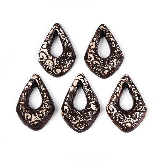 Ручной работы фарфора большие кулоны, слеза, фантазии античного стекла фарфора