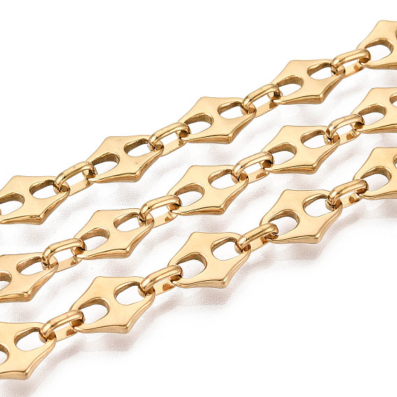 304 цепные цепи из ромбовидной стали из нержавеющей стали, пайки, с катушкой