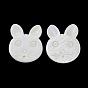 Natural Freshwater Shell Beads, Half Drilled, Rabbit