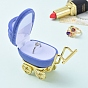 Бархатные шкатулки для украшений в форме детской коляски, футляр для хранения ювелирных изделий, для кольца серьги колье