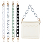 Acrylic Cable Chains Bag Straps, with Alloy Swivel Clasps & Spring Gate Ring, for Replacement Shoulder Bag Accessories