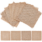 12шт 4 стиль квадратные джутовые плетеные коврики, фотореквизит для еды, духи, ювелирные изделия