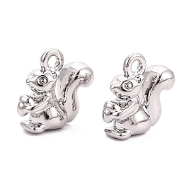 Подвески из сплава , подвески в виде белки с желудями, стойки покрытие, без кадмия, без никеля и без свинца