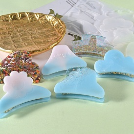 Claw Hair Clips Cabochon Silicone Molds, Resin Casting Molds, for UV Resin & Epoxy Resin Jewelry Making