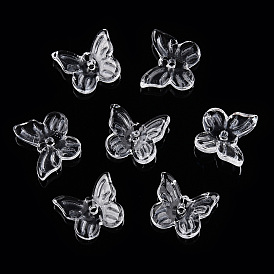 Transparent Glass Beads, Butterfly