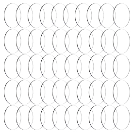 50 акриловые плоские круглые подставки для фигурок