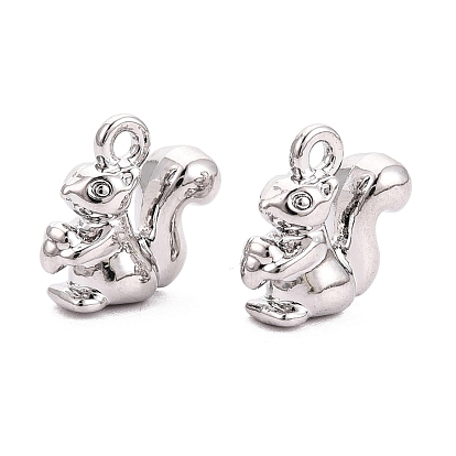 Подвески из сплава , подвески в виде белки с желудями, стойки покрытие, без кадмия, без никеля и без свинца