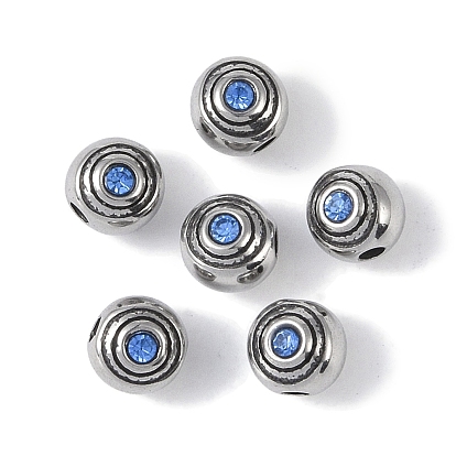 316 бусины из хирургической нержавеющей стали со стразами, круглые