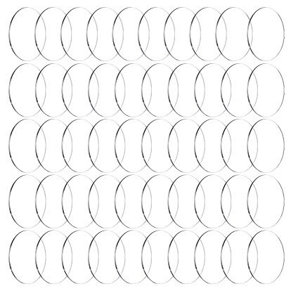 50 акриловые плоские круглые подставки для фигурок