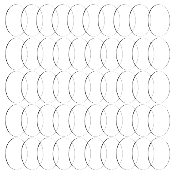 50 акриловые плоские круглые подставки для фигурок