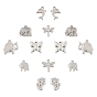 14Stk. 7 Stile 201 Edelstahlanhänger stainless, Mischform