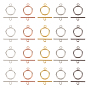Tibetan Style Alloy Toggle Clasps, Flat Round, Cadmium Free & Nickel Free & Lead Free, Ring