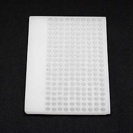 Tableros de contador de cuentas de plástico, para contar 8 mm 200 perlas, Rectángulo