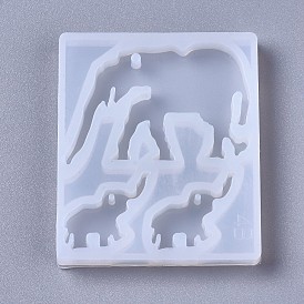 Силиконовые формы, подвесные литейные формы, для уф-смолы, изготовление ювелирных изделий из эпоксидной смолы, слон