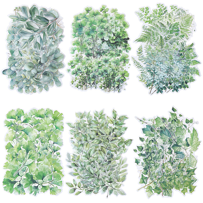 120шт. 6 стили декоративные наклейки в виде листьев для домашних животных, для diy scrapbooking