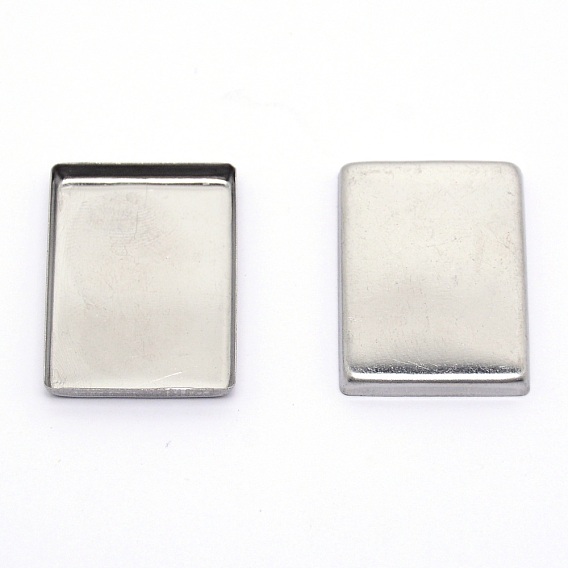 Empty Rectangle Iron Palette Pans, Lipstick Organizer, for Cosmetic Palettes