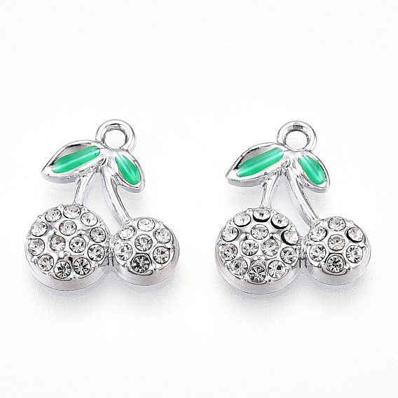 Стойки подвески обшивки сплава, со стразами, вишня