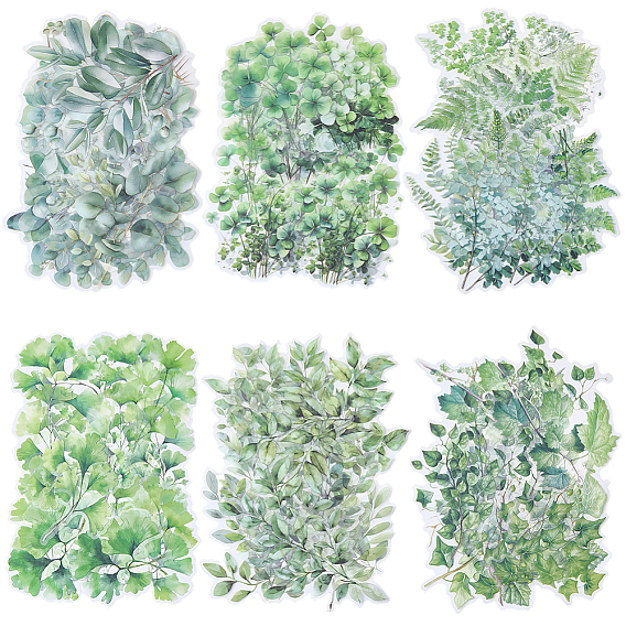 120шт. 6 стили декоративные наклейки в виде листьев для домашних животных, для diy scrapbooking