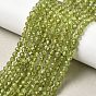 Природный перидот бисер нитей, граненые, круглые
