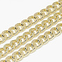 Unwelded, Faceted Aluminum Curb Chains, Diamond Cut Chains