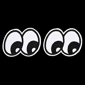 Полиэстер, компьютерная вышивка, нашивки, пришивные и приклеиваемые утюгом., глаз, аппликации нашивки