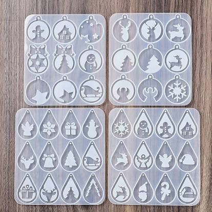 DIY силиконовые формы кулон, формы для литья смолы, Новогодняя тема