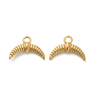 304 подвески из нержавеющей стали, луна, ионное покрытие (ip)