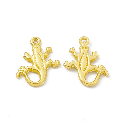 Crémaillère pendentifs en alliage placage, sans cadmium et sans plomb et sans nickel, charmes de gecko