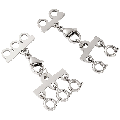 304 удлинитель цепи из нержавеющей стали, с наслоенными застежками