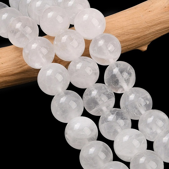 Природных кристаллов кварца бисер нитей, горного хрусталя, круглые