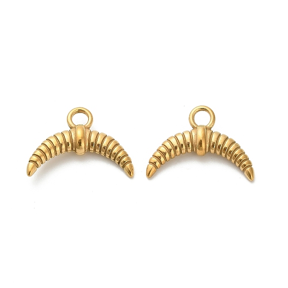 304 подвески из нержавеющей стали, луна, ионное покрытие (ip)