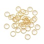 Brass Soldered Closed Rings, Diamond Cut Textured Round, Long-Lasting Plated, Nickel Free