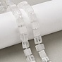 Натуральный кристалл бисер нитей, кубические, горного хрусталя, с бисером
