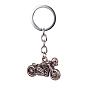 Сплав брелок, с кольцом ключевой железа, череп и мотоцикл