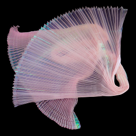 1полиэфирная лента ПК, плиссированная тканевая лента в стиле русалки