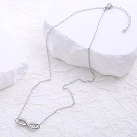 Ожерелья с подвеской бесконечность из нержавеющей стали для женщин