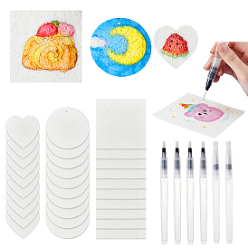 Бумага для рисования с текстурой пены, принадлежности для каллиграфии, с набором пластиковых перьевых ручек