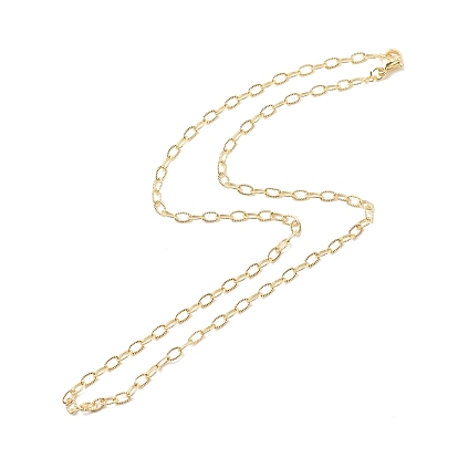 Ожерелье из латунных кабельных цепей для женщин, без кадмия и без свинца