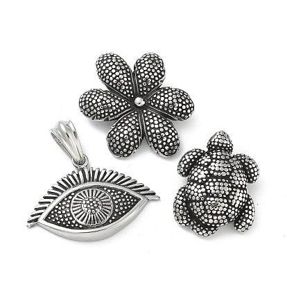 304 подвески из нержавеющей стали, Ретро стиль, античное серебро