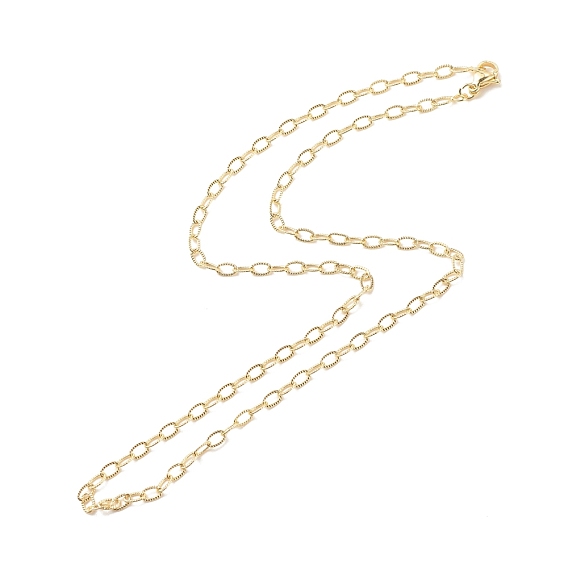 Ожерелье из латунных кабельных цепей для женщин, без кадмия и без свинца