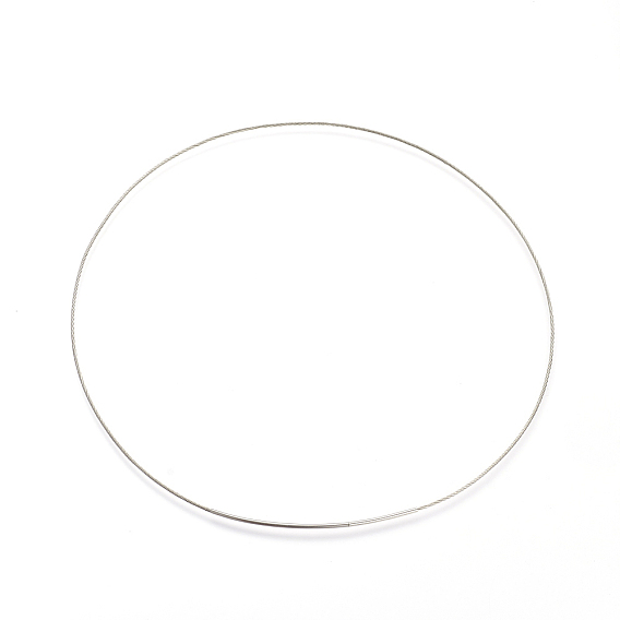 316 Edelstahl Draht Halskette Schnur diy Schmuck machen, mit Messing-Magnetverschluss