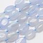 Natural Agate Beads Strands, Oval, Grade A